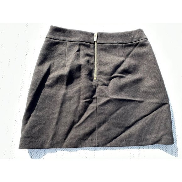 H&M Skirt 12 Black Wide Pockets Flowy Viscose A Line Preppy Career Adult Womens - Picture 5 of 9